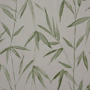 By the Metre Bamboo Grass Green PVC