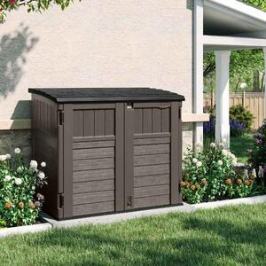 Forma Reinforced Resin Garden Storage Cabinet in Stone Grey