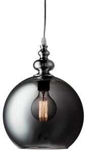 Indiana Globe Pendant In Chrome And Smoke Glass