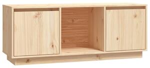 TV Cabinet 110.5x35x44 cm Solid Wood Pine