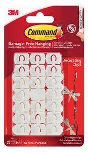 Command White Decorating Clips