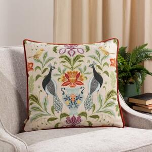 Evans Lichfield Peacock Square Cushion