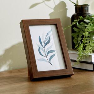 Essentials Walnut Effect Box Photo Frame