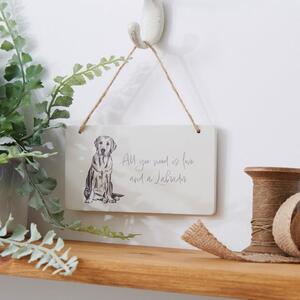 Churchgate Labrador Hanging Plaque