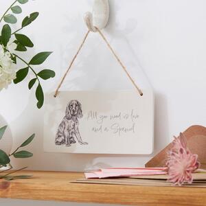 Churchgate Spaniel Hanging Plaque