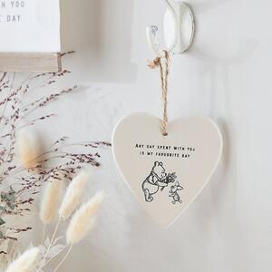 Disney Winnie the Pooh Heart Hanging Plaque