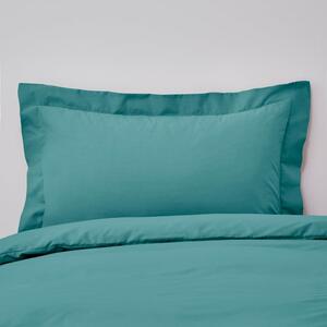 Non Iron Plain Dye Aqua Oxford Pillowcase