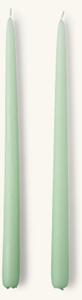 Candles 35 cm 2-pack - Paraffin wax. Ø2.2 x 35 cm. 2 pcs. - Dusty Green - Søstrene Grene