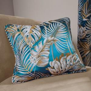 Tropical Paradise Teal Cushion