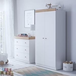 Little Acorns Burlington 3 Drawer Chest and Wardrobe Nursery Set