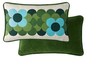 Orla Kiely Retro Flower Stripe 30cm x 50cm Filled Cushion Riviera