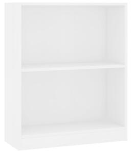 Bookshelf White 60x24x76 cm Engineered Wood