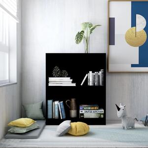 Bookshelf Black 60x24x74.5 cm Engineered Wood