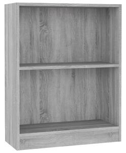 Bookshelf Grey Sonoma 60x24x76 cm Engineered Wood