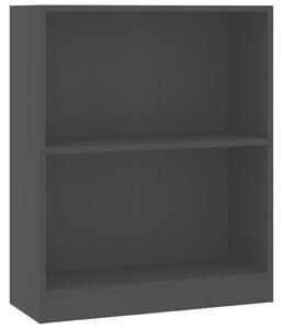 Bookshelf Black 60x24x76 cm Engineered Wood