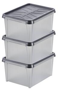 SmartStore Dry 12L Set of 3 Boxes, Grey