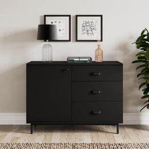 Fulton Small Sideboard, Black Oak