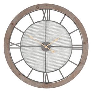 Natural Wood & Metal Wall Clock