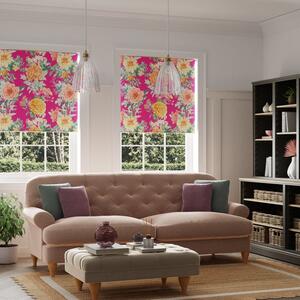 Peony Floral Blackout Roller Blind