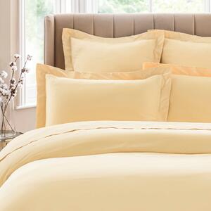 Dorma 300 Thread Count 100% Cotton Sateen Plain Oxford Pillowcase Buttermilk