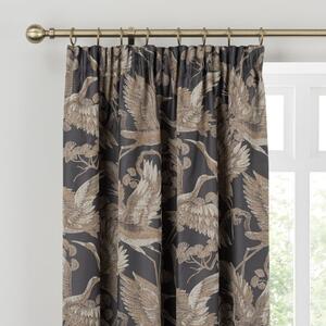 Dorma Gilded Crane Pencil Pleat Curtains