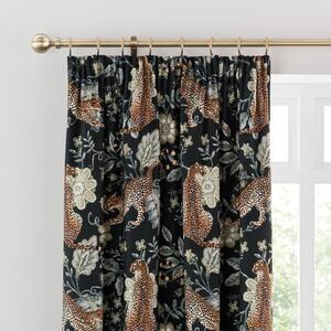 Paradise Cheetah Pencil Pleat Curtains