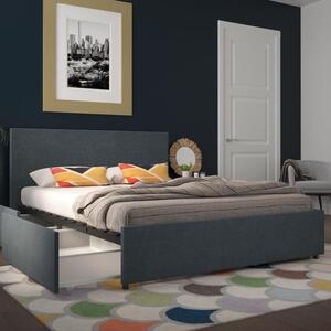 Novogratz Kelly 4 Drawer Bed, Linen