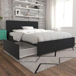 Novogratz Kelly 4 Drawer Bed, Linen