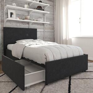 Novogratz Kelly 2 Drawer Bed, Linen