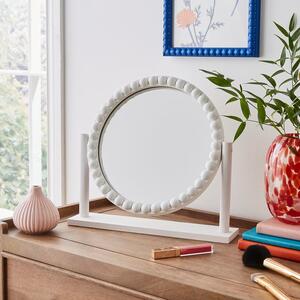 Bobbin Round Dressing Table Mirror