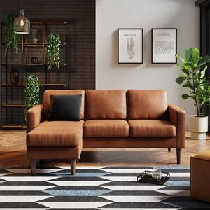 Jacob Faux Leather Compact Corner Chaise Sofa