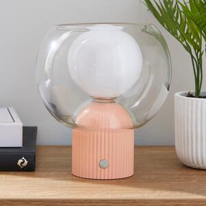 Harlo Ribbed Rechargeable Touch Dimmable Table Lamp