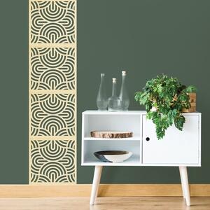 Decorative Curves Wooden Self Adhesive Wall Tiles