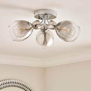 Sylvia 3 Light Semi Flush Ceiling Light