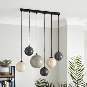 Eli Milky 6 Light Cluster Ceiling Light