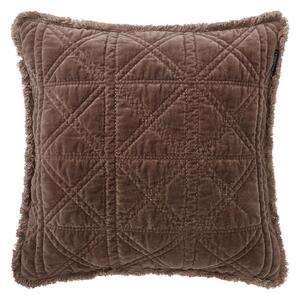 Lexington Rattan Quilted Velvet cushion cover 50x50 cm Brown