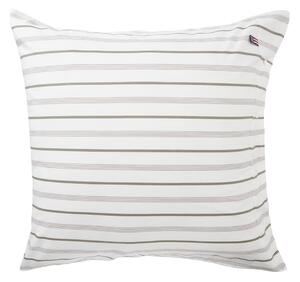 Lexington Striped Cotton Poplin pillowcase 65x65 cm White