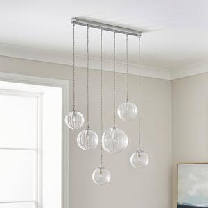 Eli Ribbed 6 Light Cluster Ceiling Light