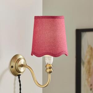 Scalloped Edge Linen Lamp Shade