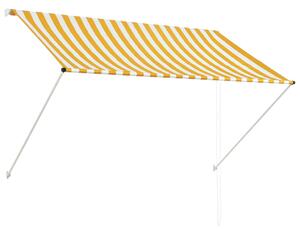 Retractable Awning 200x150 cm Yellow and White