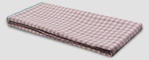 Piglet Elderberry Gingham Linen Tablecloth | 100% European Linen