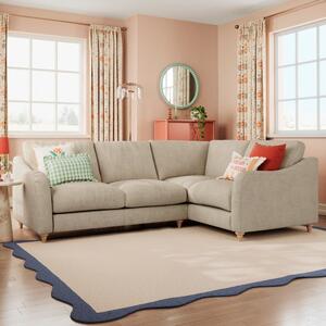 Hattie Tonal Plush Chenille Corner Sofa
