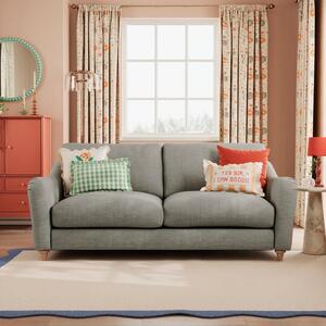 Hattie Slub Faux Linen 3 Seater Sofa