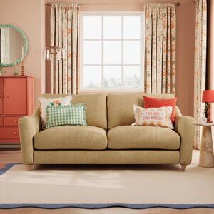 Hattie Slub Faux Linen 3 Seater Sofa