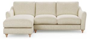 Hattie Slub Faux Linen Corner Chaise