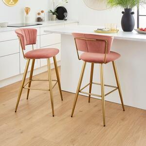 Kendall Bar Stool, Velvet