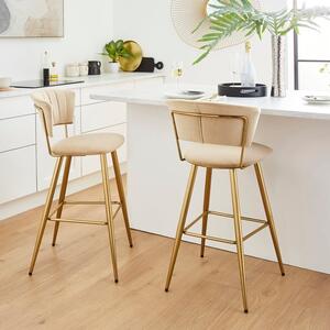 Kendall Bar Stool, Velvet