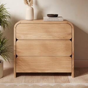 Bennett 3 Drawer Chest, Light Oak