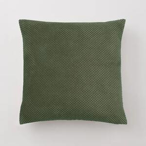 Chenille Spot Cushion Green