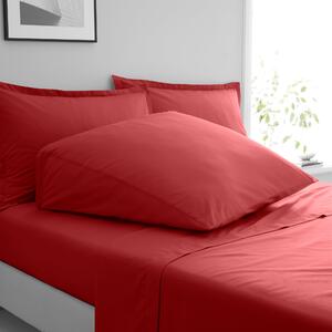 Pure Cotton Wedge Pillowcase Red